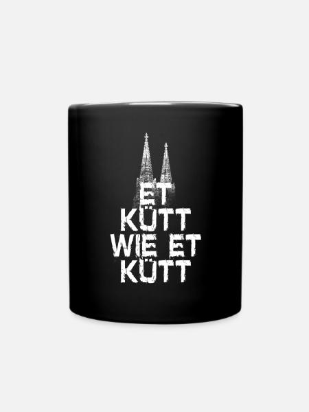 Köln Et Kütt Wie Et Kütt Kölner Grundgesetz Kölsch - Tasse einfarbig - Schwarz