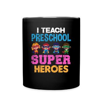 Enseignant préscolaire - Mug uni - noir - Devant