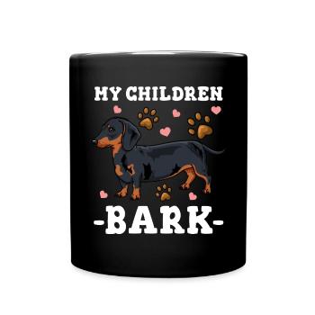 Teckel - Mug uni - noir - Devant