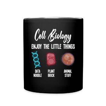La biologie Profite des petites choses - Mug uni - noir - Devant
