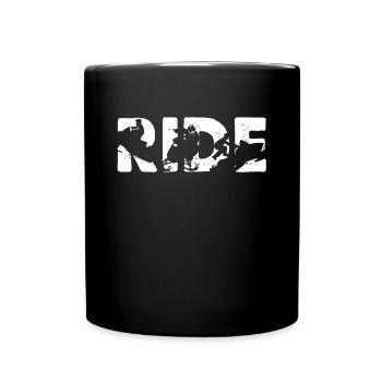 Schneemobilfahrt Neuheit Schneemobilfahren Grafikgeschenke - Tasse einfarbig - Schwarz - Vorne