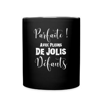 Femme parfaite - Mug uni - noir - Devant