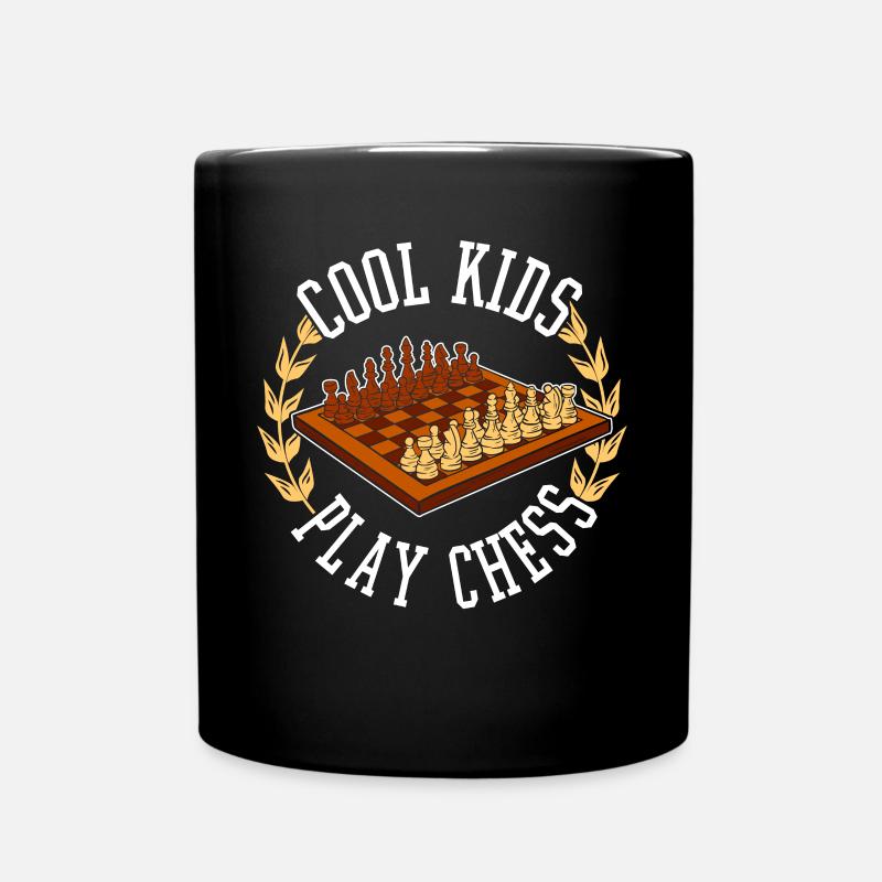 Cool Kids Play Chess Funny Chess Gift - Tasse einfarbig - Schwarz