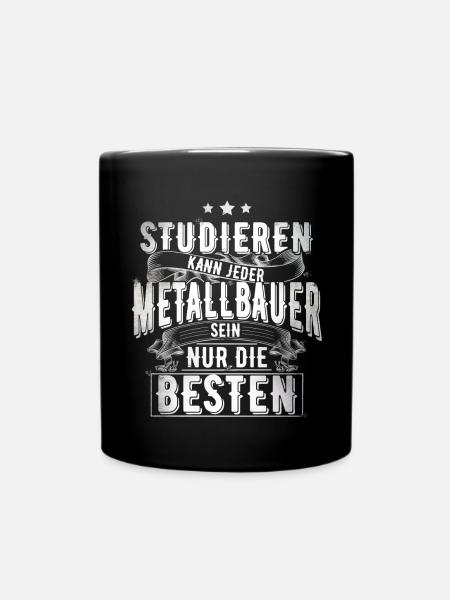 Metallbauer - Tasse einfarbig - Schwarz