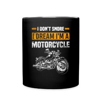Rêve de moto - Mug uni - noir - Devant