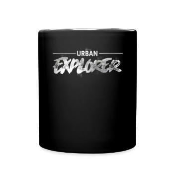 Urban Explorer - Tasse einfarbig - Schwarz - Vorne