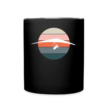 Hang Gliding Hang Glider Hang Glider Retro - Full Colour Mug - black - Front