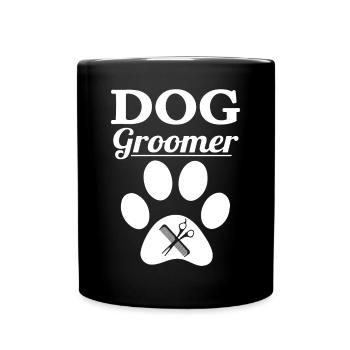 Dog Groomer Salon Dog Hairdresser Profession Gift - Full Colour Mug - black - Front