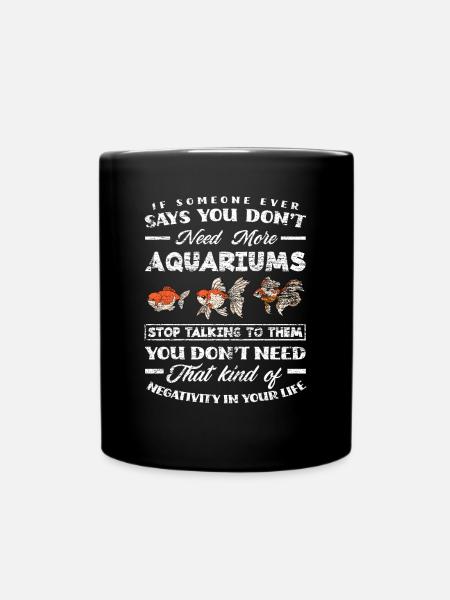 Aquarium - Tasse einfarbig - Schwarz