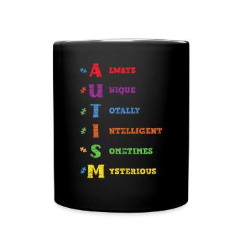 autisme - Mug uni - noir - Devant