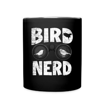 Oiseau amoureux des oiseaux - Mug uni - noir - Devant