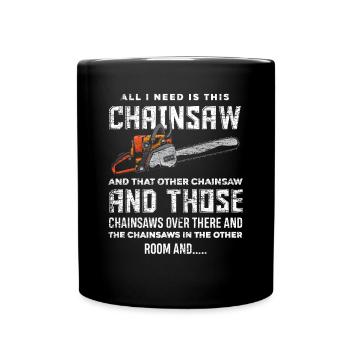 Chainsaws Collectible Gift - Full Colour Mug - black - Front