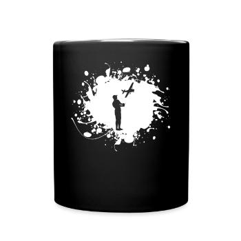 Maquette avion modéliste cadeau d'avion - Mug uni - noir - Devant