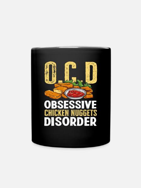 Chicken nuggets disorder - Full Colour Mug - black