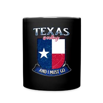 Texas - Mug uni - noir - Devant