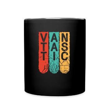 Vantastic, Outdoor Camper Van Life - Full Colour Mug - black - Front