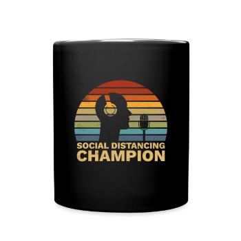 Radio amateur radio amateur champion de la distanciation sociale - Mug uni - noir - Devant