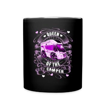 Queen Of The Camper - Full Colour Mug - black - Front