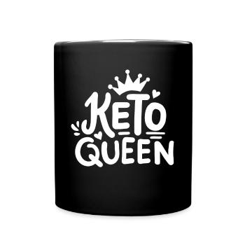 Keto Ketose Ketodiät - Tasse einfarbig - Schwarz - Vorne