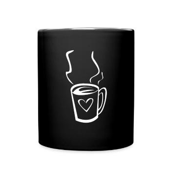 Café Illustration - Mug uni - noir - Devant