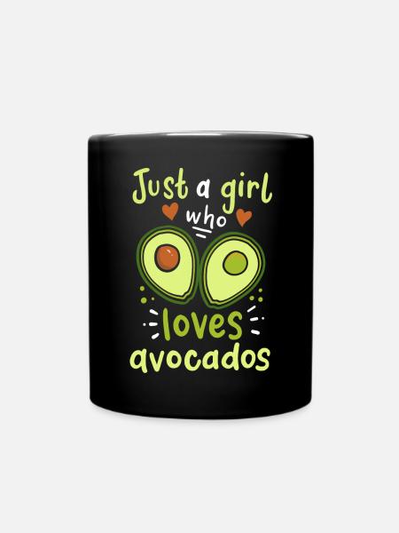Avocado - Tasse einfarbig - Schwarz