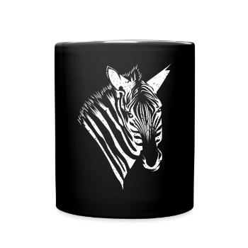 Zebra - Full Colour Mug - black - Front