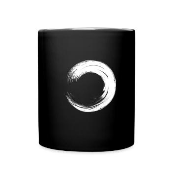 Kreis - Tasse einfarbig - Schwarz - Vorne