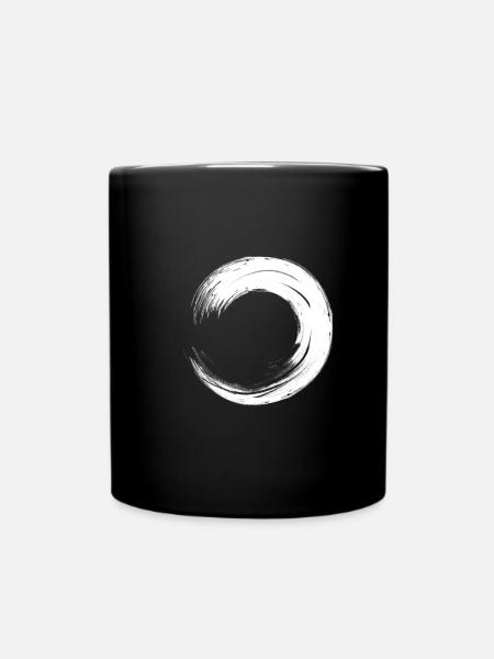 Kreis - Tasse einfarbig - Schwarz