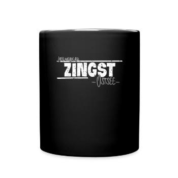 Zingst is my Happy Place Baltic Sea - Full Colour Mug - black - Front