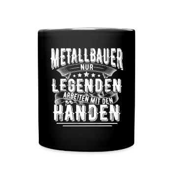 Metallbauer - Tasse einfarbig - Schwarz - Vorne