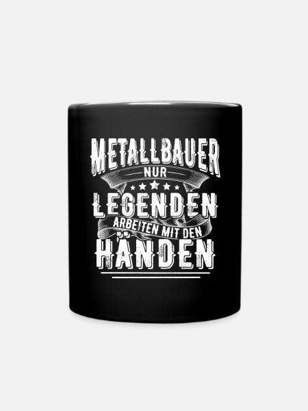 Metallbauer - Tasse einfarbig - Schwarz