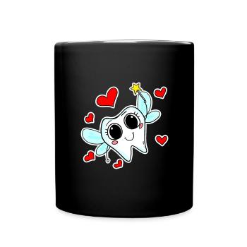 La magie des dents de la fée des dents - Mug uni - noir - Devant