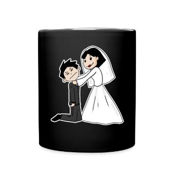 Married funny - Full Colour Mug - black - Front