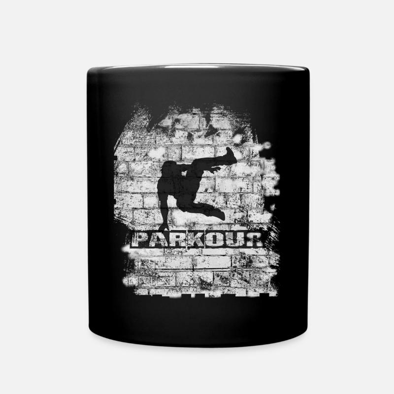 Parkour - Tasse einfarbig - Schwarz