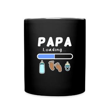 expectant father - dad is loaded - Full Colour Mug - black - Front