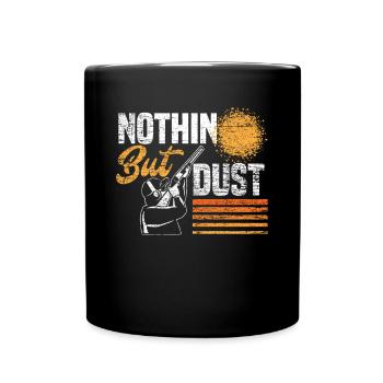 Cadeau de poussière de tir au pigeon d'argile - Mug uni - noir - Devant