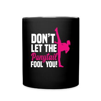 Cadeau d'artiste martial de fille de taekwondo - Mug uni - noir - Devant