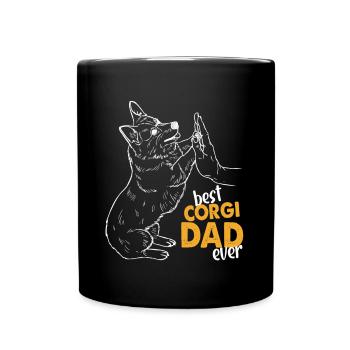Best Corgi Dad Ever - Full Colour Mug - black - Front