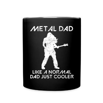 Papa de métal disant cadeau de père de musique rock - Mug uni - noir - Devant
