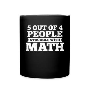 Mathematics Mathematics Teacher Mathematician - Full Colour Mug - black - Front