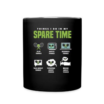 Tennis Funny Tennis Gifts - Full Colour Mug - black - Front