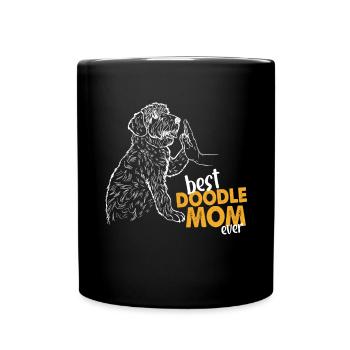 Best Doodle Mom Ever - Full Colour Mug - black - Front