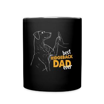 Le meilleur père de Ridgeback de tous les temps - Mug uni - noir - Devant