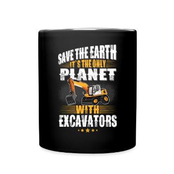 Opérateur de pelleteuse Opérateur de pelleteuse - Mug uni - noir - Devant