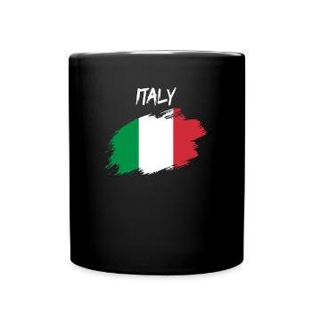 Italy italian flag flag - Full Colour Mug - black - Front