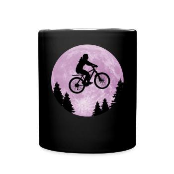 Cadeau pour une cycliste à vélo - Mug uni - noir - Devant