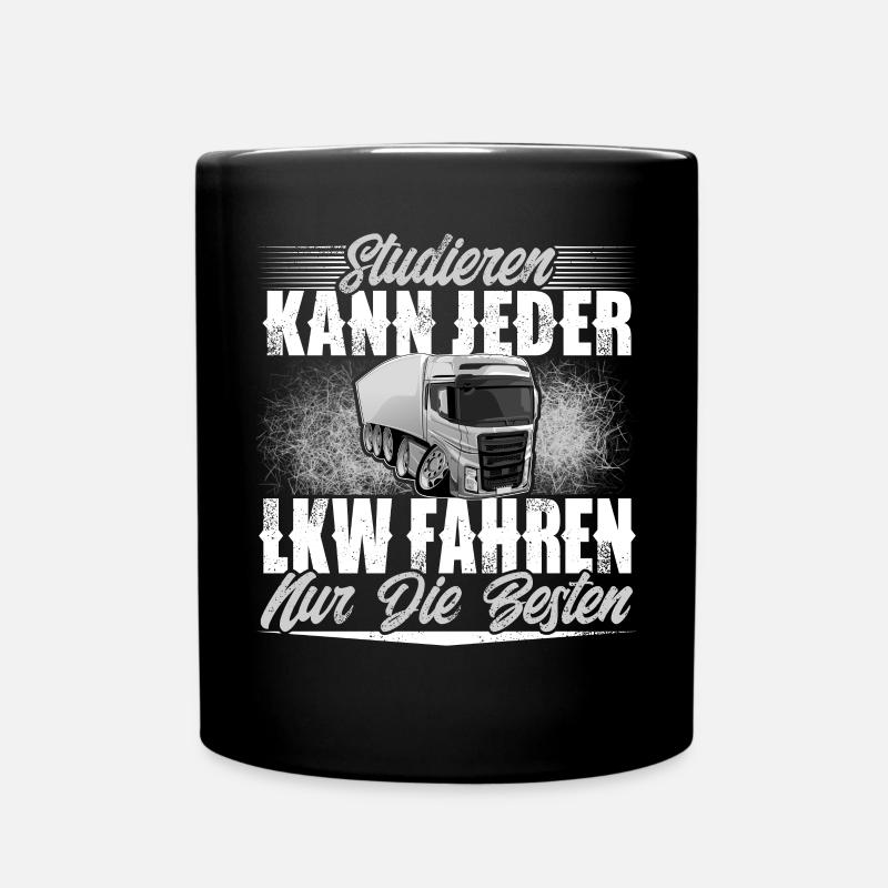 LKW-FAHRER - Tasse einfarbig - Schwarz