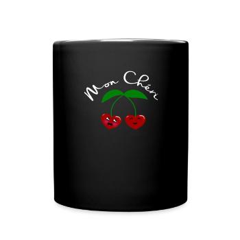 Mon Chéri Cherries dans Love Heart Romance - Mug uni - noir - Devant