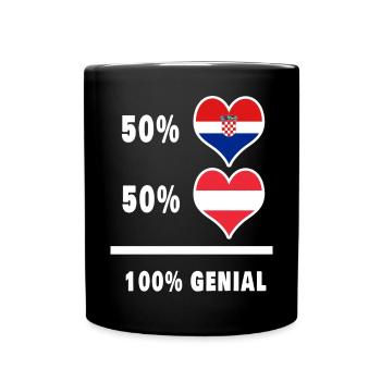 Croatia and Austria Genial / Gift - Full Colour Mug - black - Front