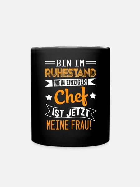 Rente Pension Ruhestand Rentner 2021 - Tasse einfarbig - Schwarz